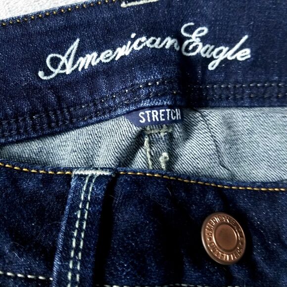 American eagle Jeans Women's 2 Blue Stretch Slim Boot - Picture 9 of 12